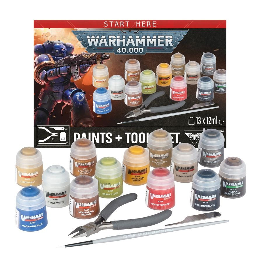 Warhammer 40,000: Paints + Tools Set (2026 Edition)