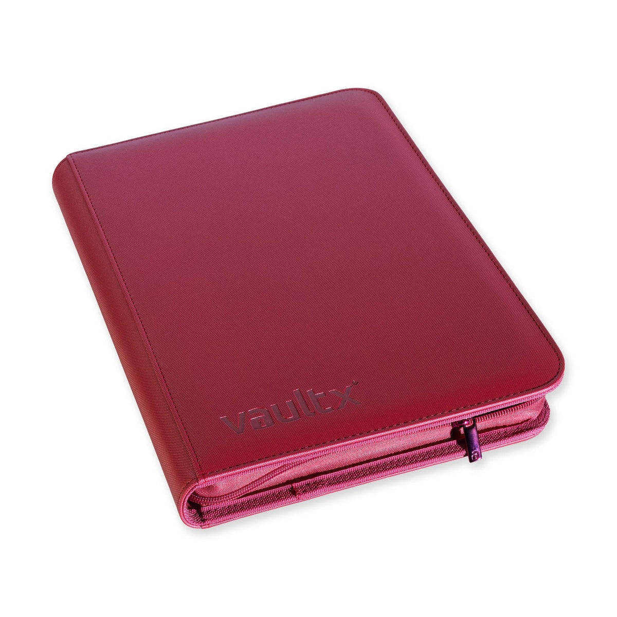 Vault X - 9-Pocket Exo-Tec Zip Binder - Metallic Red