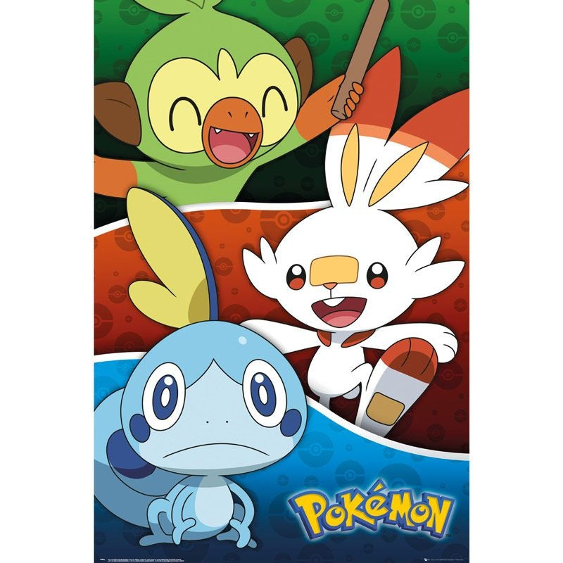Pokemon - Poster Maxi 91.5x61 - Galar Starters