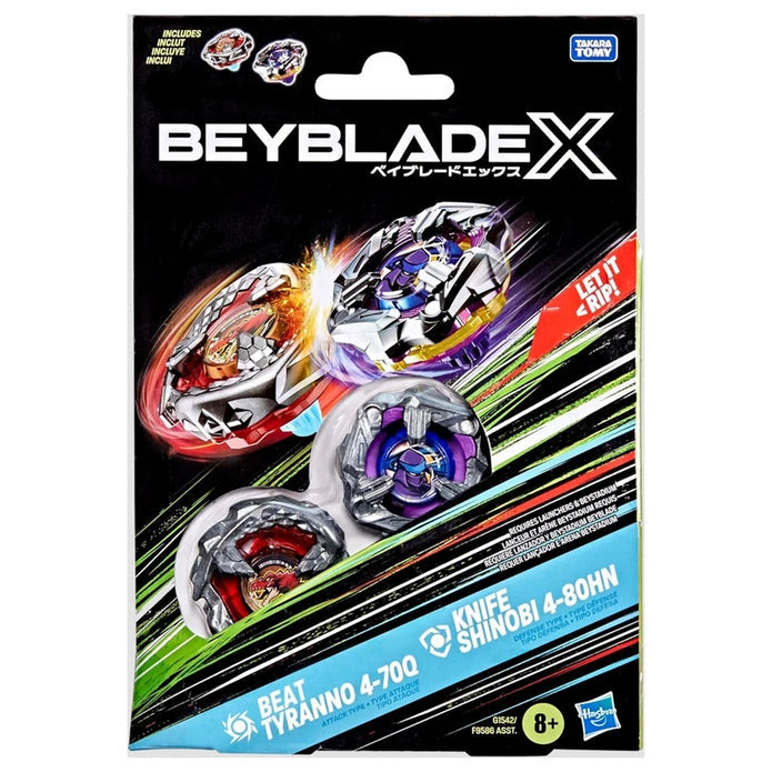 Beyblade X - Beat Tyranno 4-70Q & Knife Shinobi 4-80HN