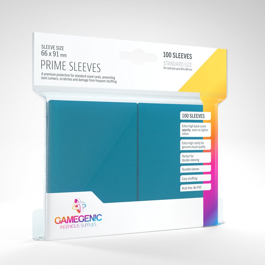 Gamegenic - Standard Size Prime Sleeves - Blue (100 ct.)