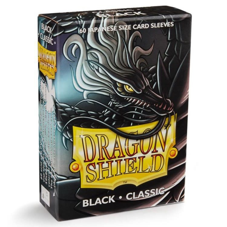 Dragon Shield - Classic Japanese Size Sleeves 60pk - Black