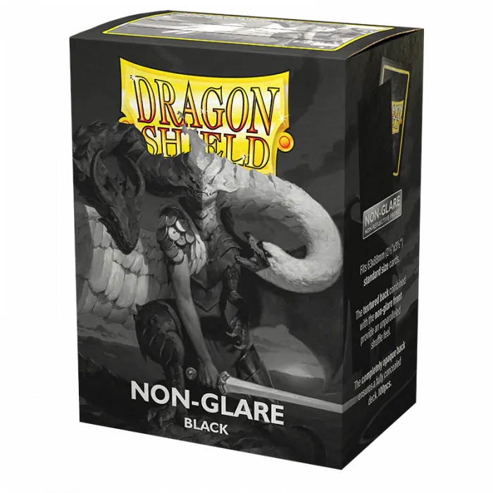 Dragon Shield - Matte NonGlare Standard Size Sleeves 100pk – Black V2