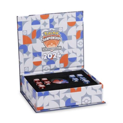 Pokemon Center London EUIC 2024 Coin and Damage Counter Dice Exclusive