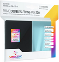 Gamegenic - Prime Double Sleeving Pack 100 - Clear & Black (2 x 100ct.)
