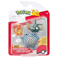 Pokemon - Battle Figure Set - Charmander, Poliwhirl & Trubbish