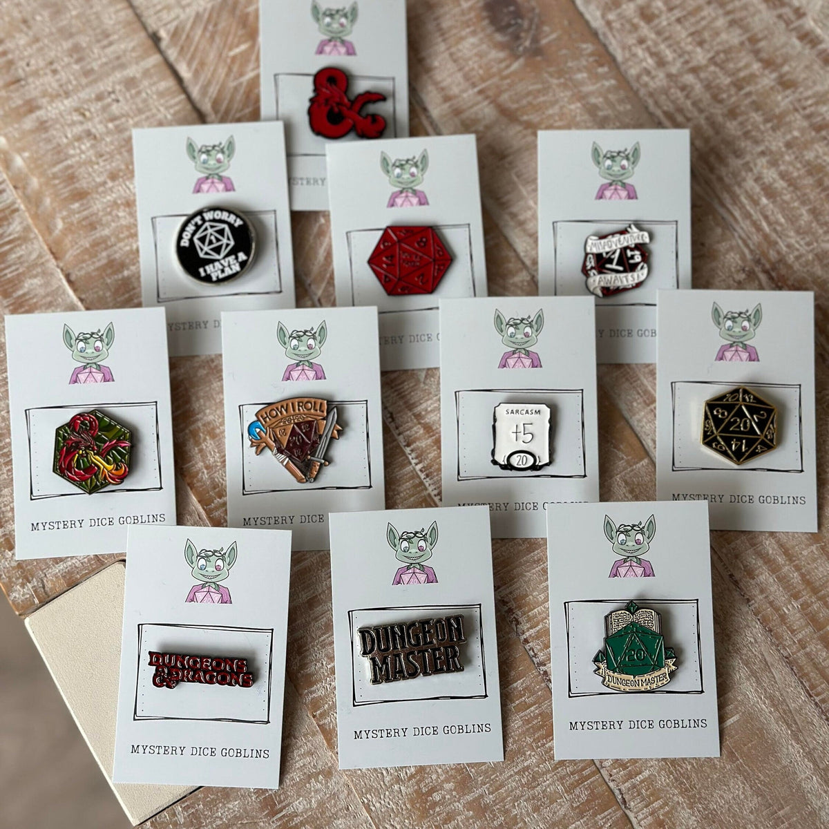 Mystery Dice Goblin - DnD Mystery Blind Bag Pin