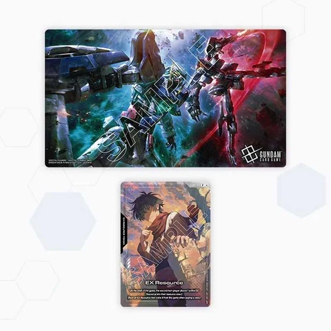 Gundam Card Game: Playmat and Card Set Mobile Suit Gundam 00