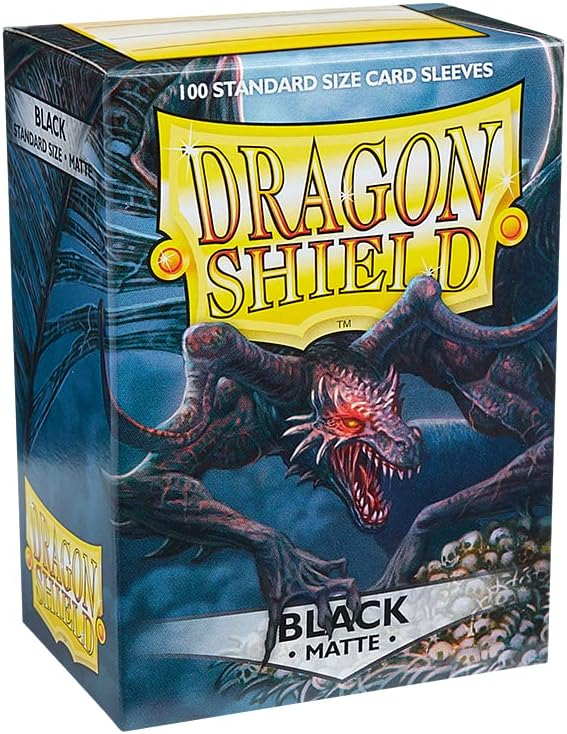Dragon Shield - Matte Standard Size Sleeves 100pk - Black
