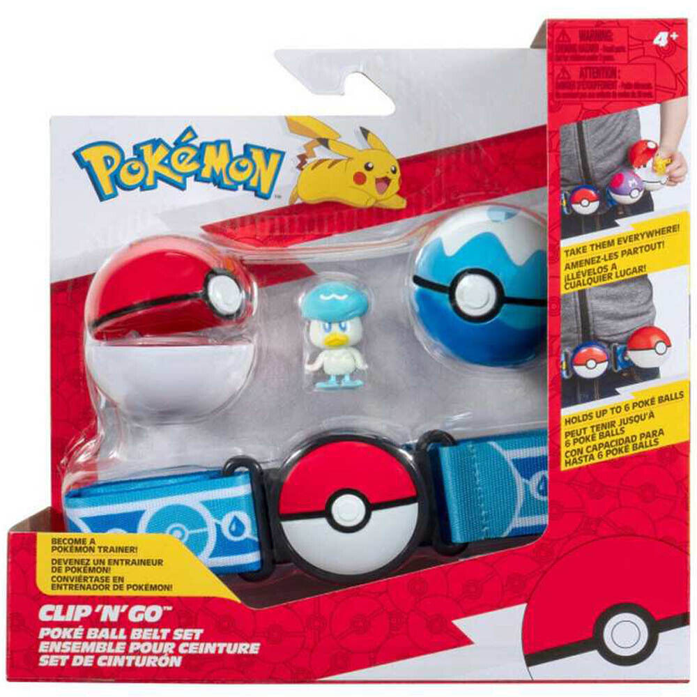 Pokemon - Clip 'n' Go Poke Ball Belt Set - Quaxly