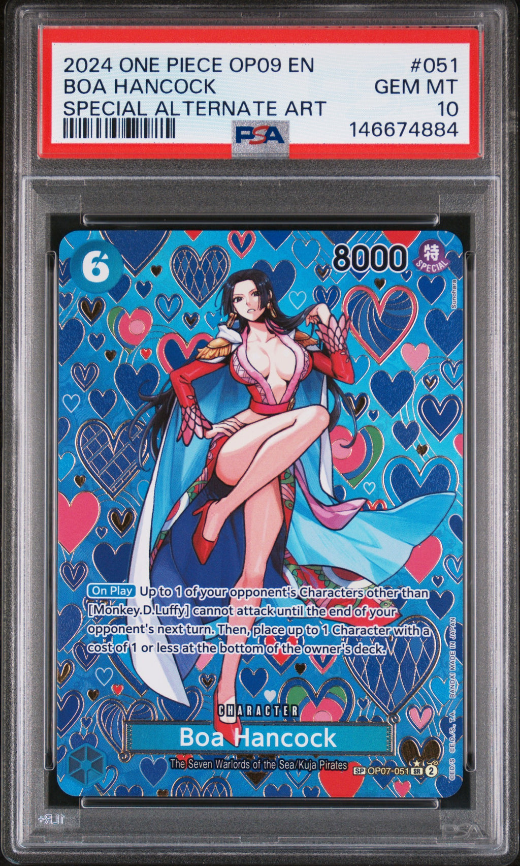 2024 One Piece Emperors in the New World - Boa Hancock #051 Special Alt Art - PSA Gem MT 10 146674884