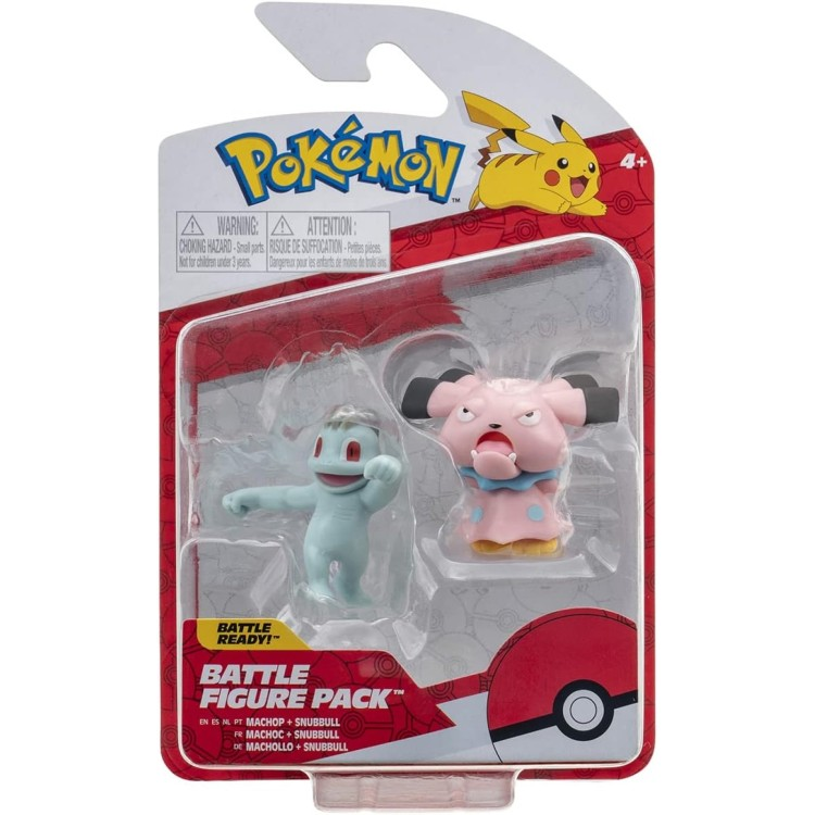 Pokemon - Battle Figure Pack - Machop & Snubbull