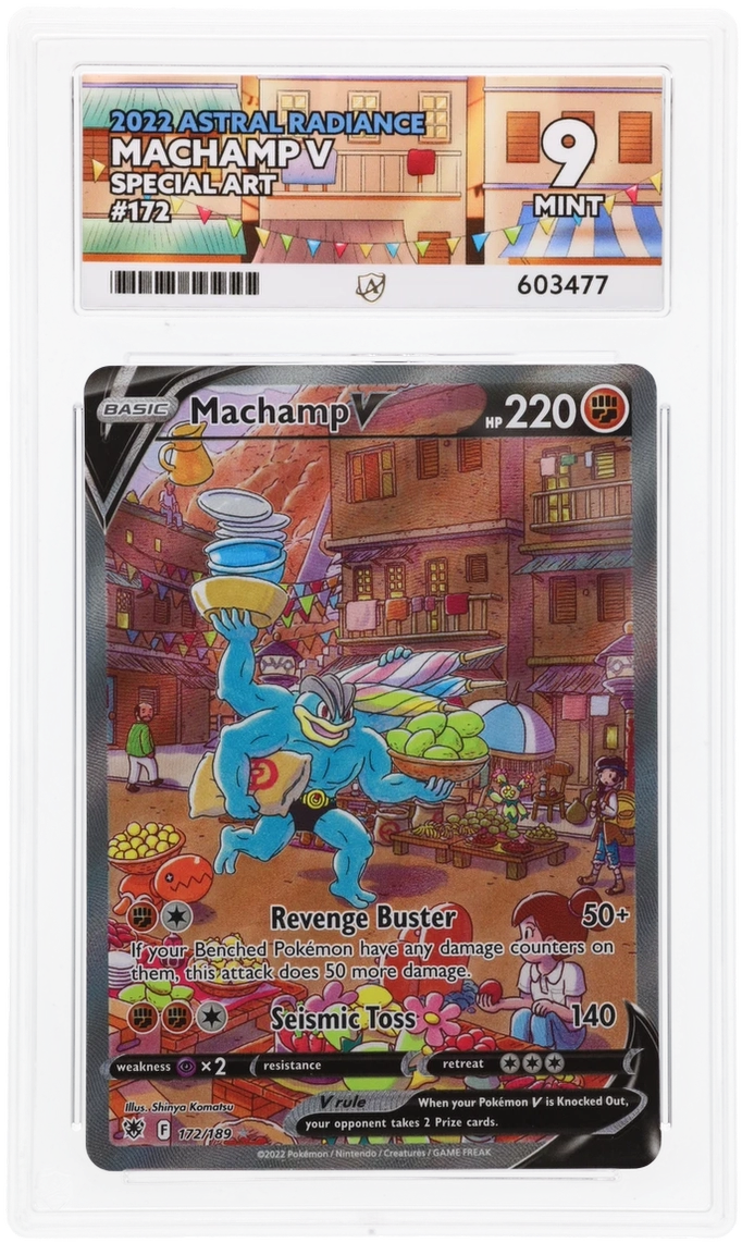 2022 Pokemon Astral Radiance - Machamp V #172 - Ace 10 603477