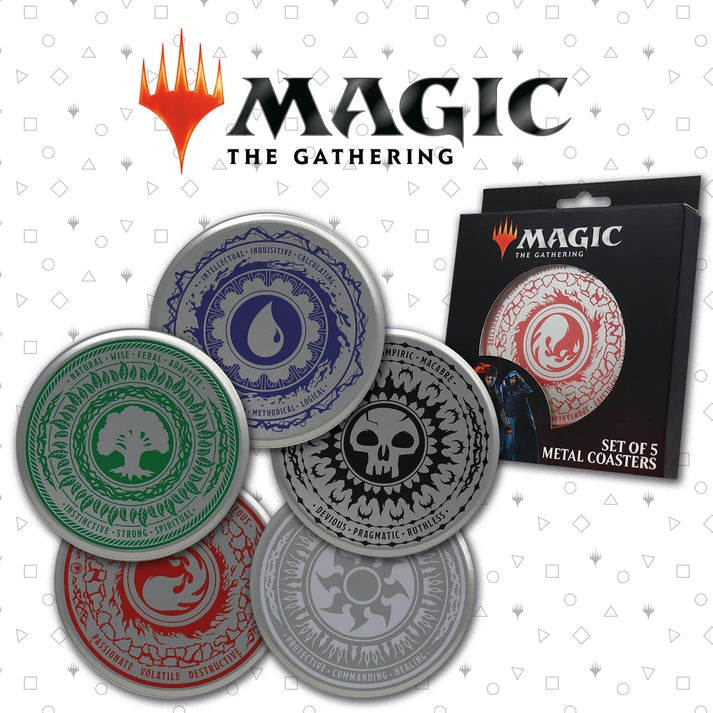 Magic: The Gathering - Set of 5 Printed Metal Coasters