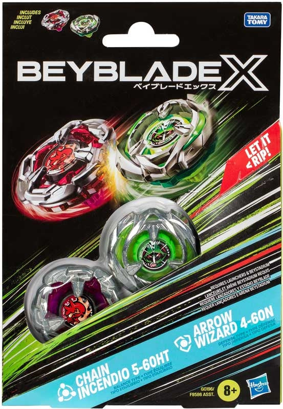 Beyblade X - Chain Incendio 5-60HT & Arrow Wizard 4-60N
