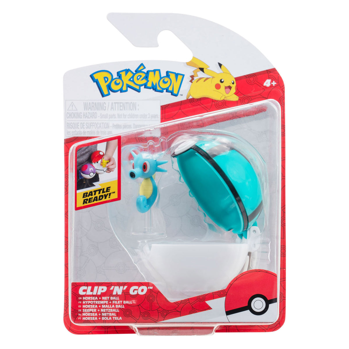 Pokemon - Clip 'n' Go - Horsea & Net Ball