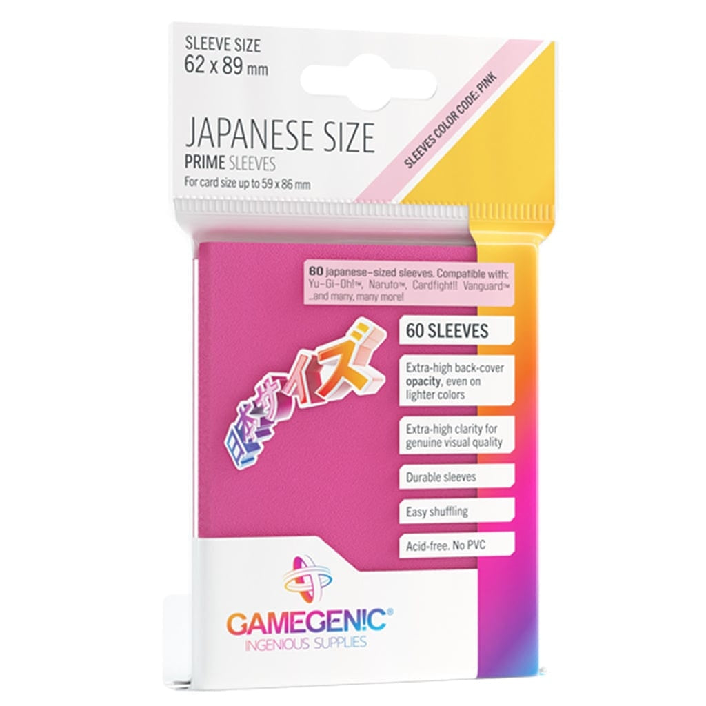 Gamegenic - Japanese Size Prime Sleeves - Pink (60 ct.)