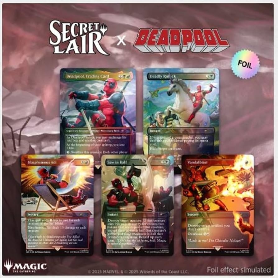 Magic the Gathering Secret Lair X Marvel's Deadpool (Foil)